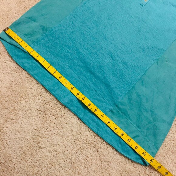 Love Linen 100% Linen Teal A-line Tank Top - Picture 14 of 15